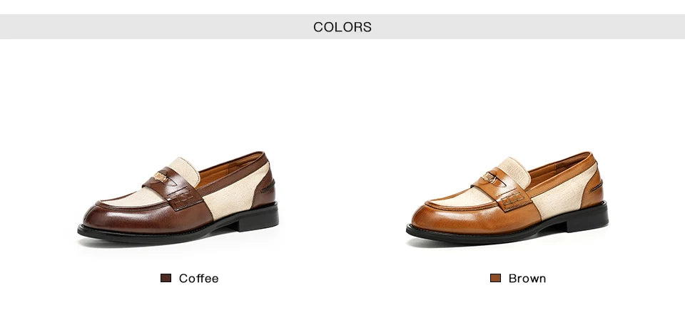 Mocassins en cuir véritable pour femme