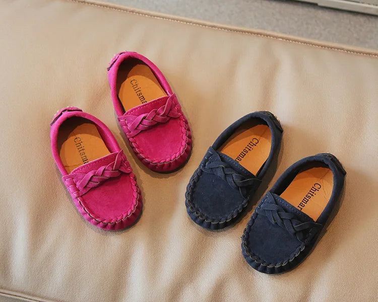 mocassins souples et tendance pour enfants, chaussures plates décontractées