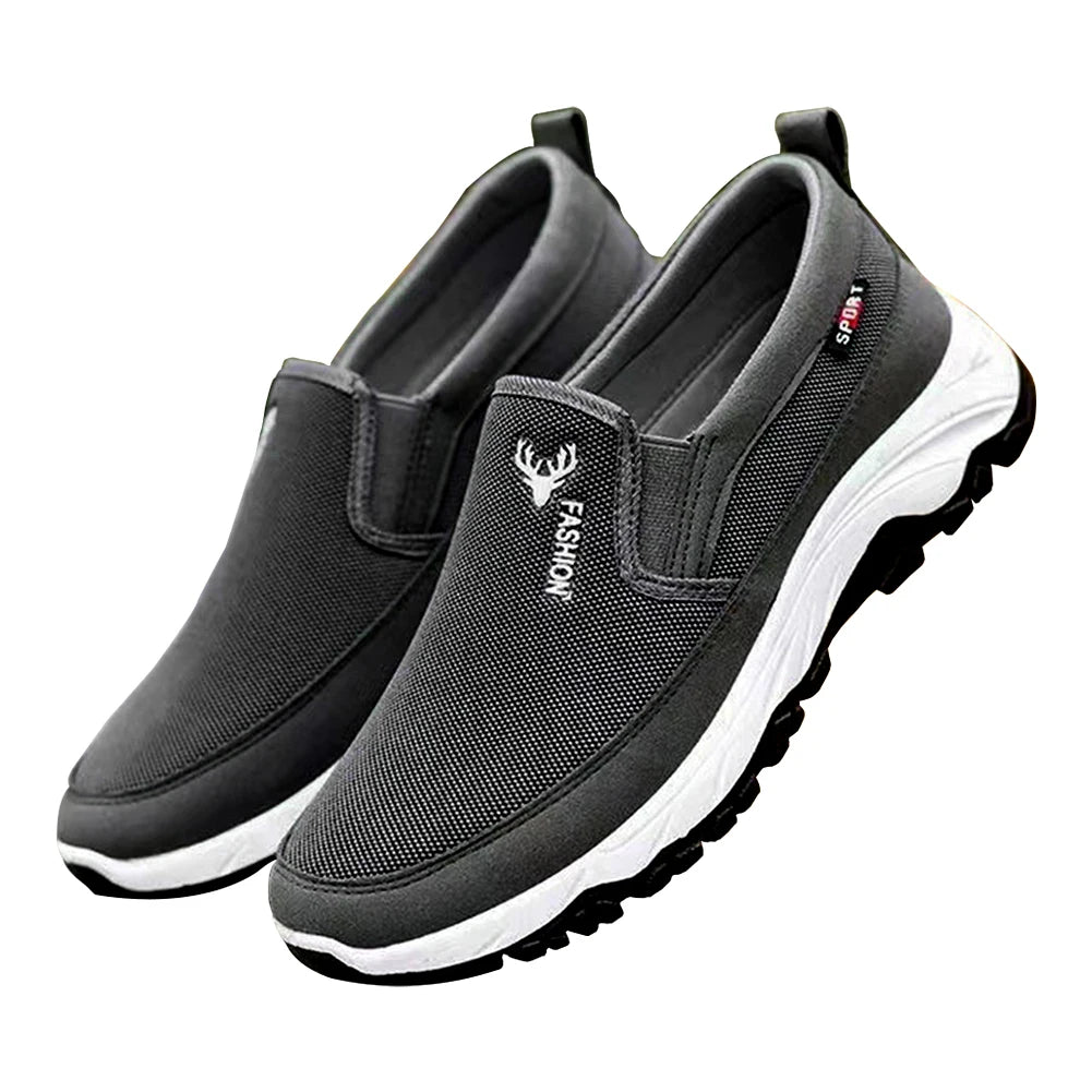 chaussures plates et confortables en tissu antidérapant