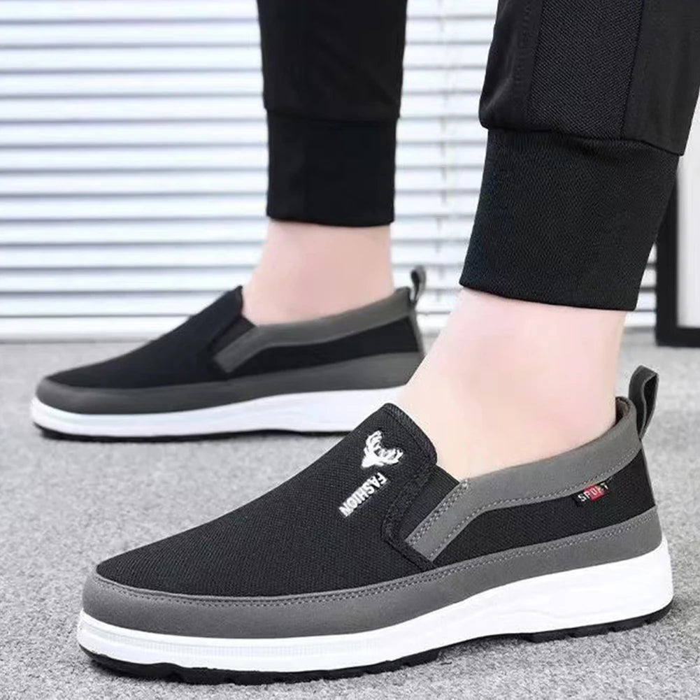 Chaussures décontractées en toile pour hommes, légères, respirantes..