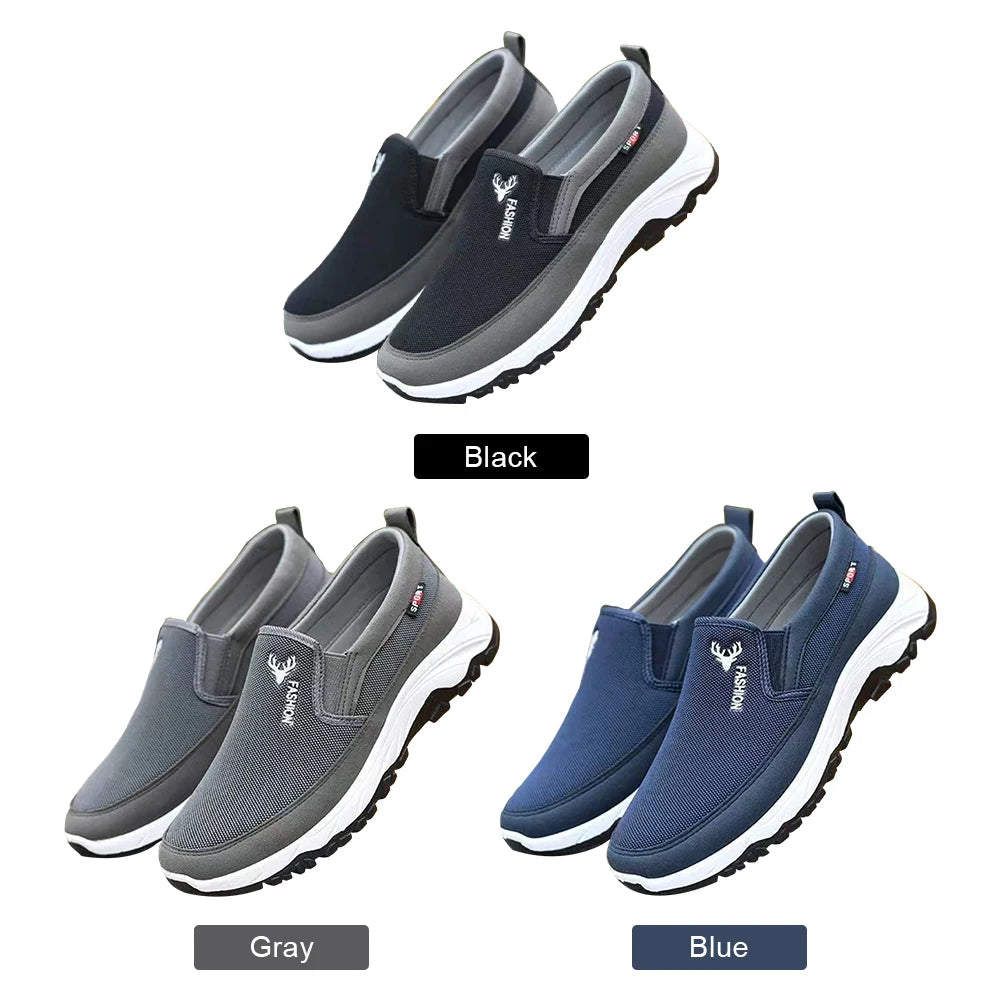 chaussures plates et confortables en tissu antidérapant