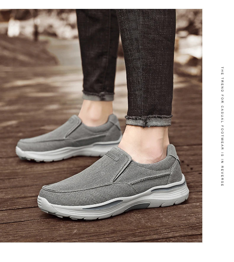 Chaussures décontractées en toile respirantes pour hommes