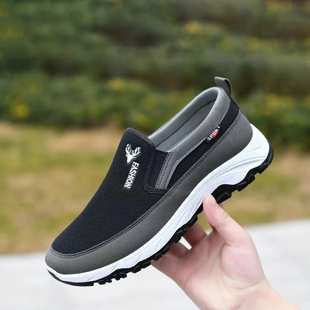 chaussures plates et confortables en tissu antidérapant