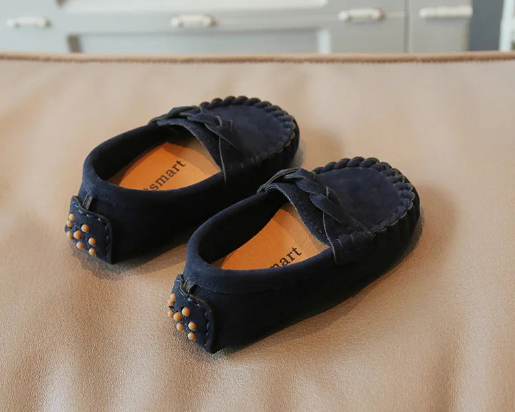 mocassins souples et tendance pour enfants, chaussures plates décontractées
