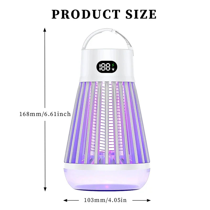 Lampe anti-moustiques à décharge électrique, lumière UV