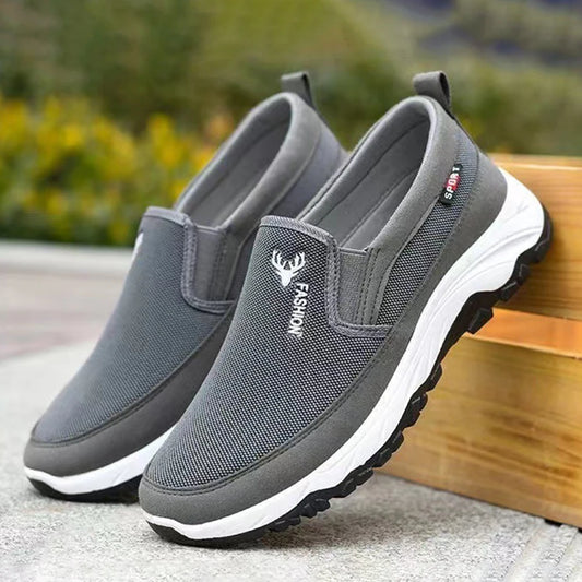 chaussures plates et confortables en tissu antidérapant