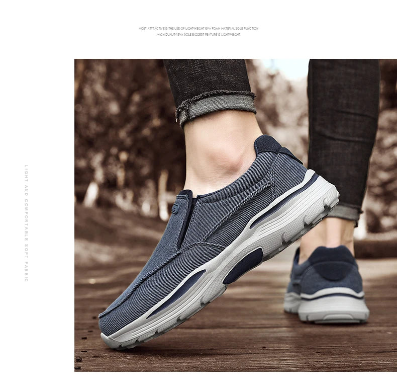 Chaussures décontractées en toile respirantes pour hommes