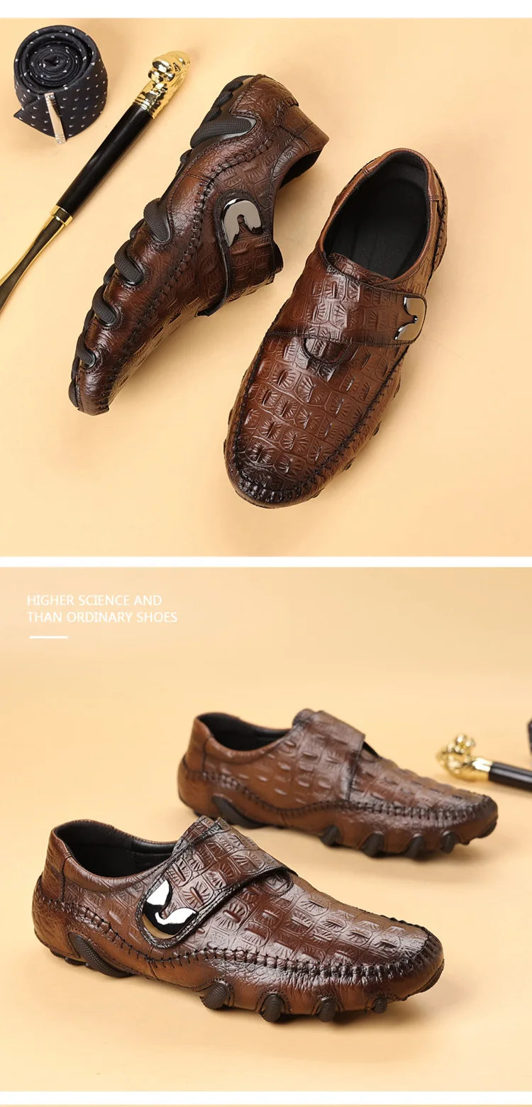 Mocassins cuir de luxe pour homme