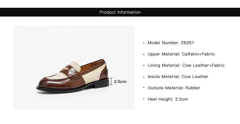 Mocassins en cuir véritable pour femme
