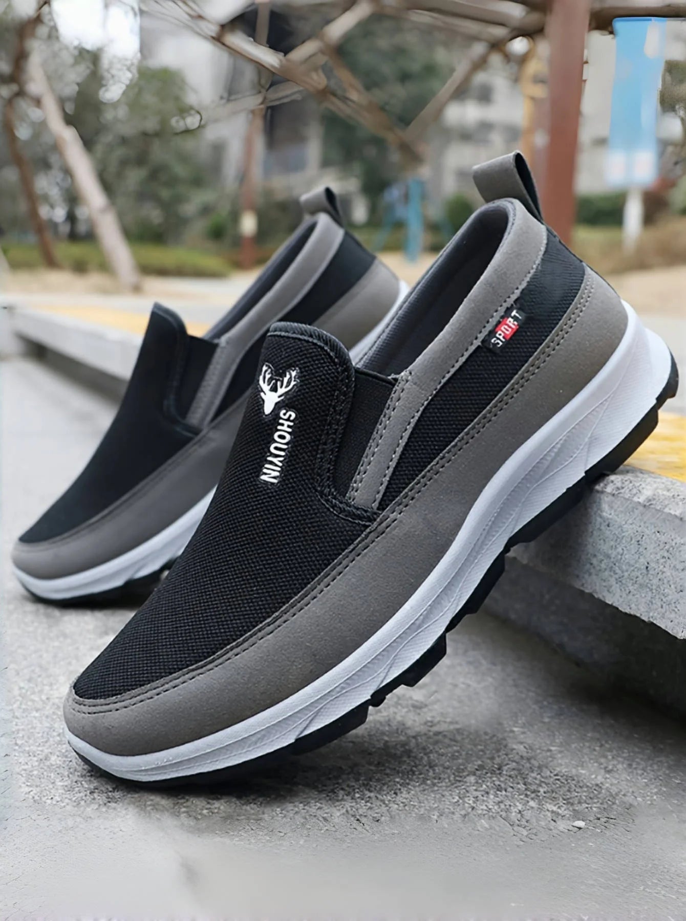 Chaussures de marche confortables pour hommes.