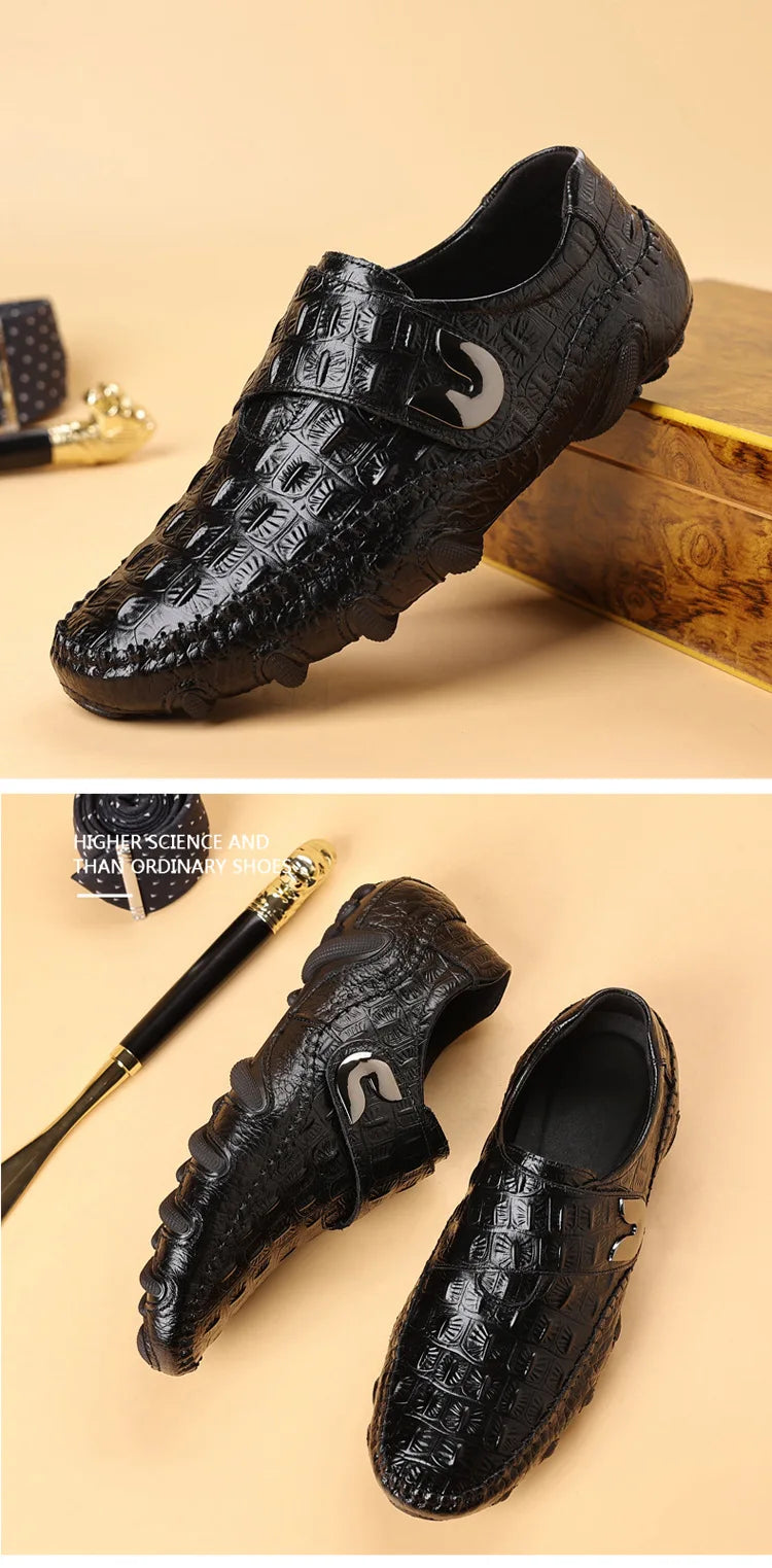 Mocassins cuir de luxe pour homme