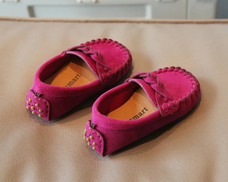 mocassins souples et tendance pour enfants, chaussures plates décontractées