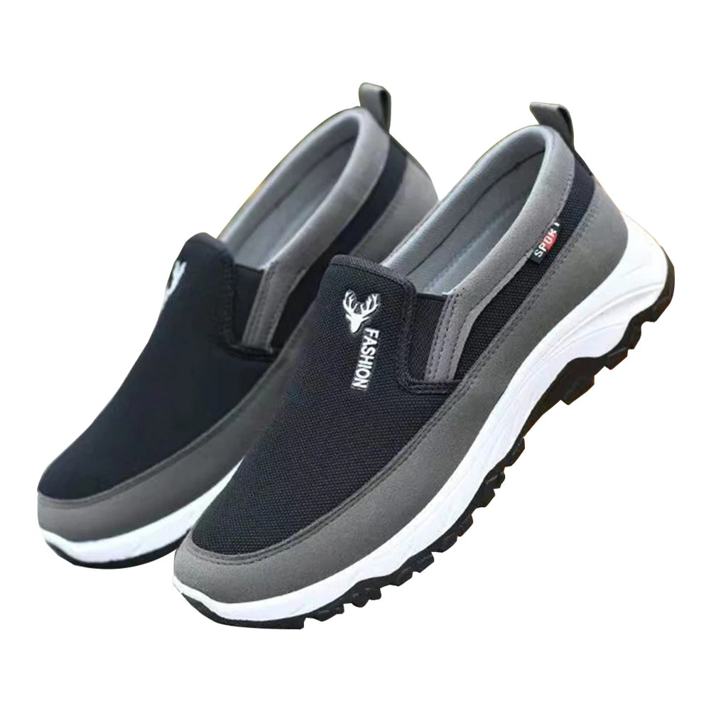chaussures plates et confortables en tissu antidérapant
