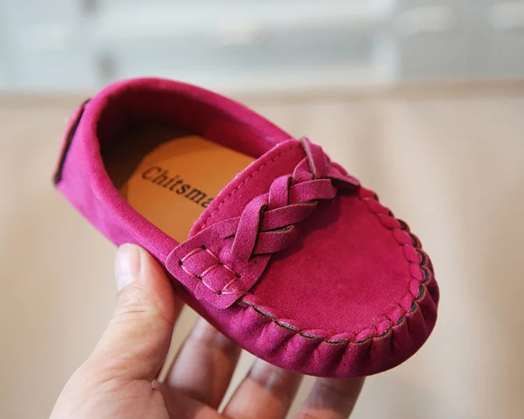 mocassins souples et tendance pour enfants, chaussures plates décontractées
