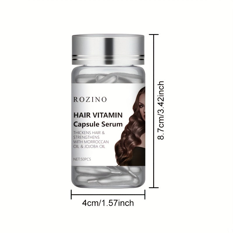 50pcs Vitamin Hair Capsules: Care For Dry Hair & Make It Look Glossy & Shiny!